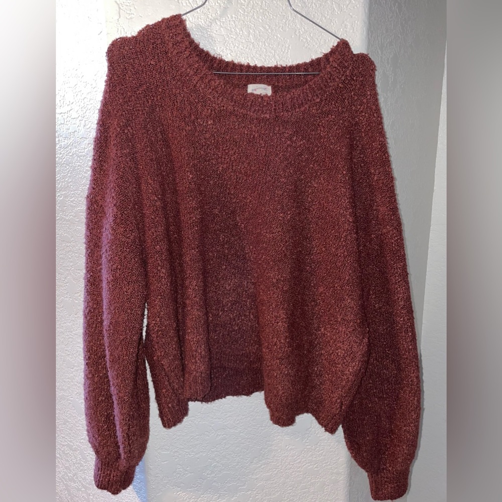 Crop sweater brown